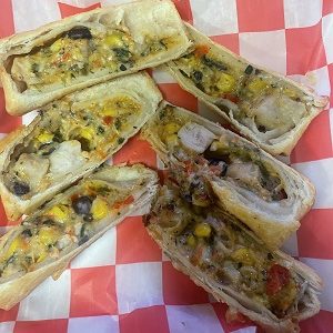 Billie's Burgers & Beer Chicken & Black Bean Egg Rolls